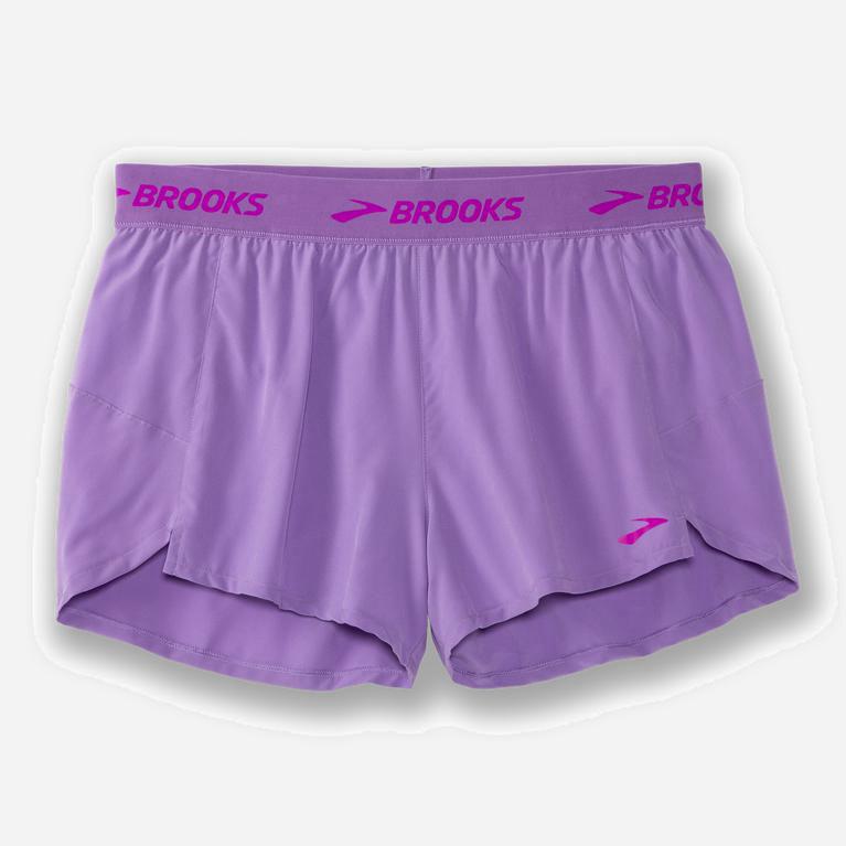 Brooks Women's Chaser 3 Running Shorts Singapore - Heliotrope/MediumPurple (83012-GEPZ)